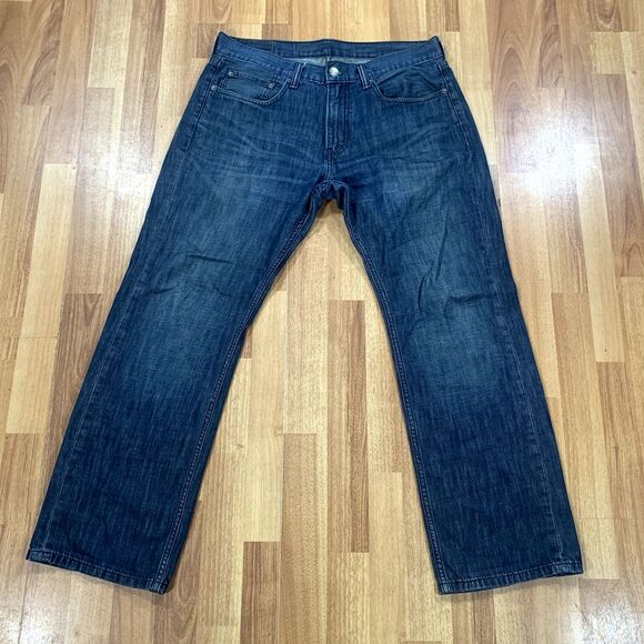 Levis Jeans Mens 34x29* Blue 559 Relaxed Straight American Workwear Dark‎ Denim - Picture 1 of 12